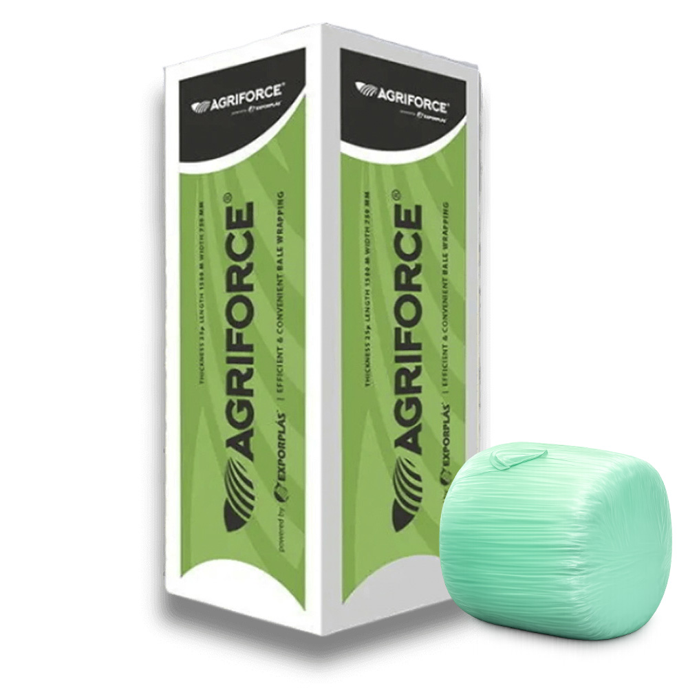 film-stretch-insilato-agriforce-verde Film per insilato Verde Agriforce® 750 mm × 1500 m – film stretch per balle - immagine 1